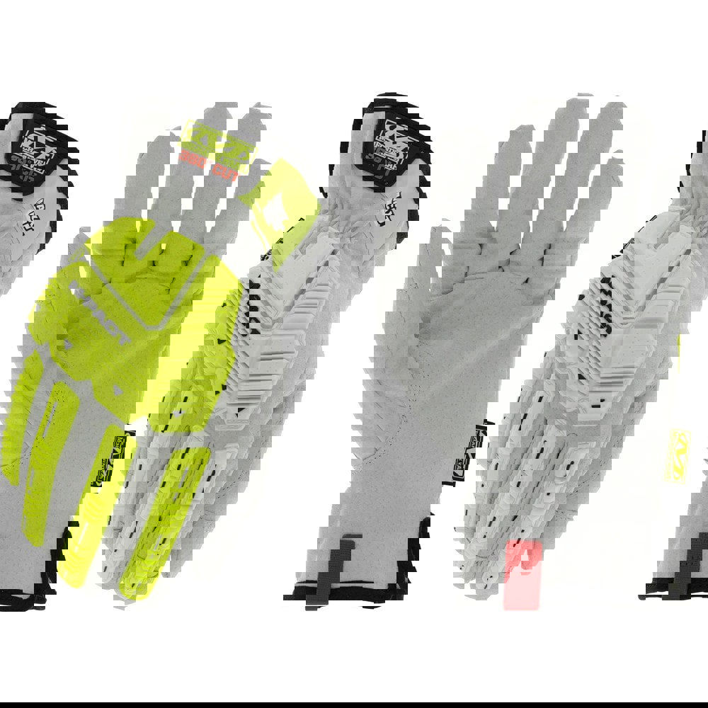 Cut & Puncture Resistant Gloves; Glove Type: Cut & Puncture-Resistant; Impact-Resistant ; Primary Material: Leather ; Lining Material: Leather ; ANSI/ISEA Abrasion Resistance Level: 6 ; Color: Yellow; Gray ; Men's Numeric Size: 12